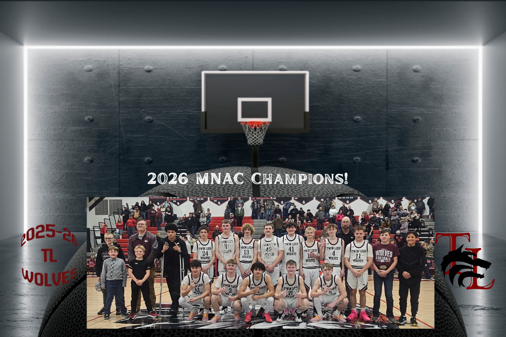 2026 Boys Basketball Champs image of the team